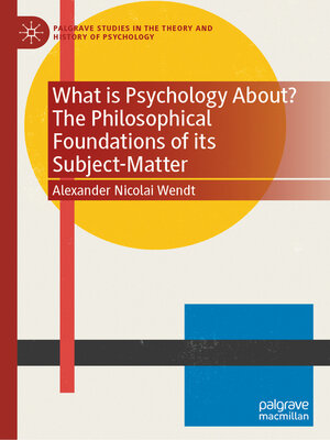 cover image of What Is Psychology About? 